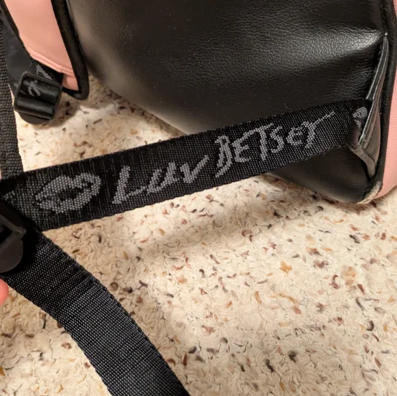 Luv Betsey by Betsey Johnson Pink Quilted Cat Pattern Backpack - Picture 15 of 15